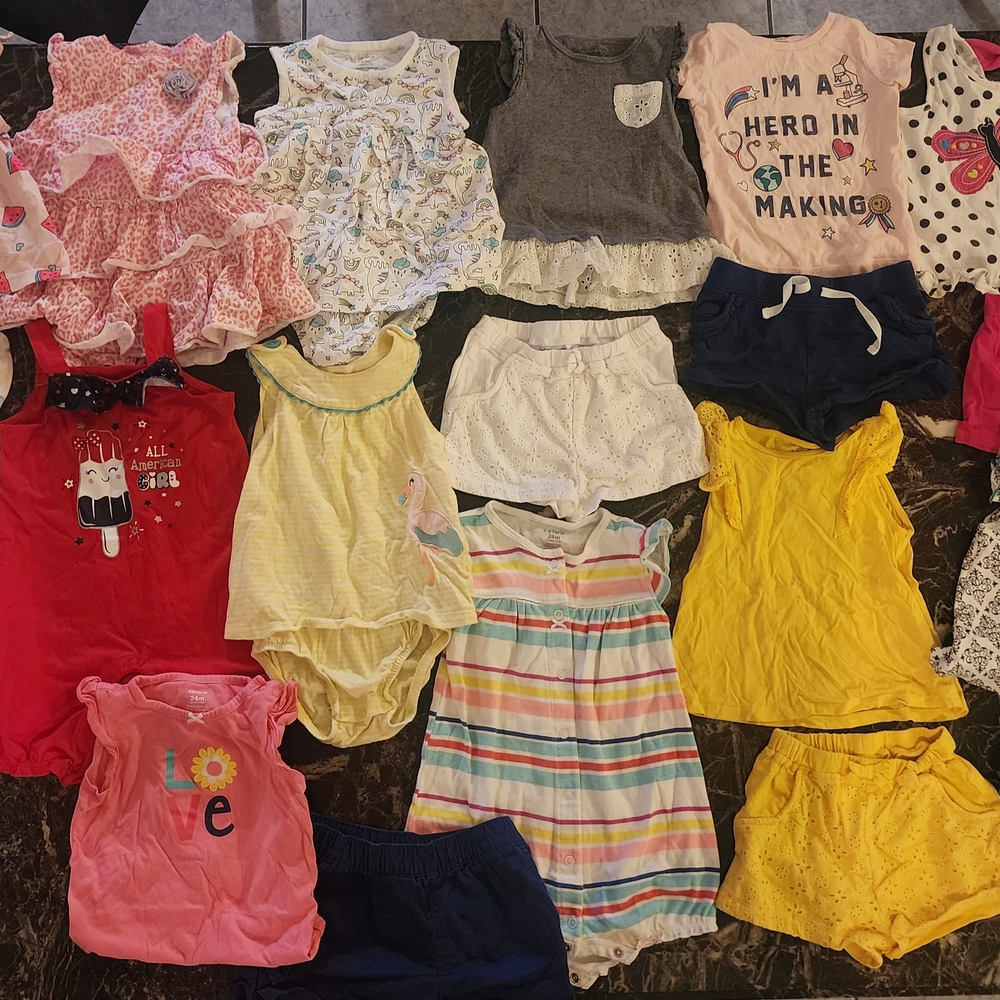Colorful Spring/Summer Sz 24 Months Girls Clothing Sets